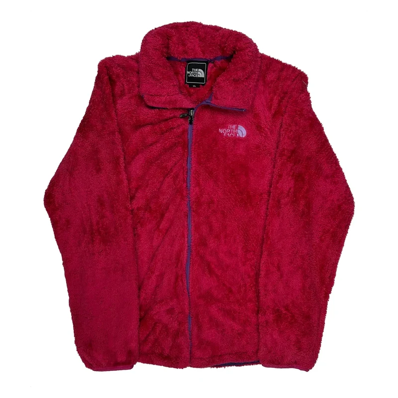 The North Face Fleece Jacket - 2XL Red Polyester
