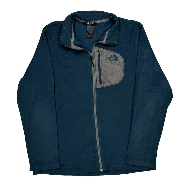 The North Face Fleece Jacket - Large Blue Polyester