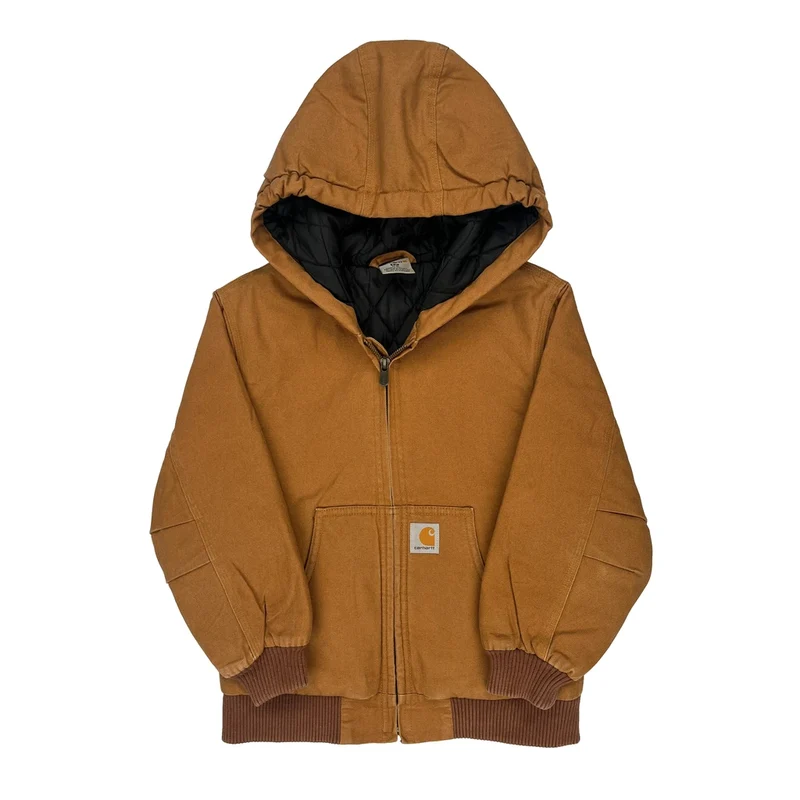 Age 7-8 Carhartt Jacket - Small Brown Cotton