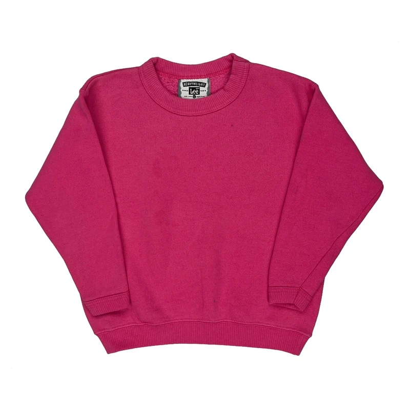 Kids Lee Sweatshirt - Large Pink Cotton