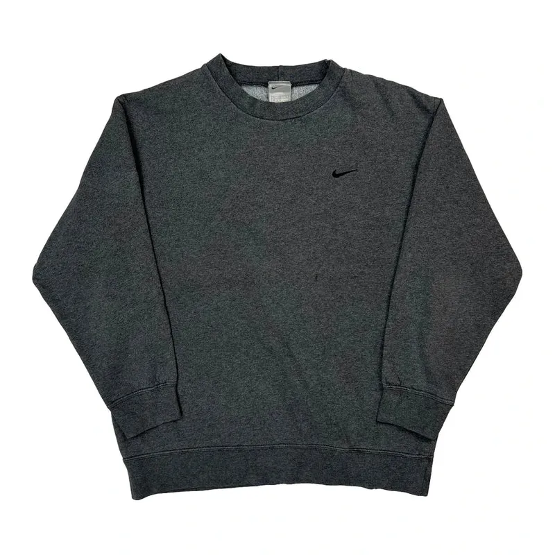 Nike Sweatshirt - Large Gray Cotton