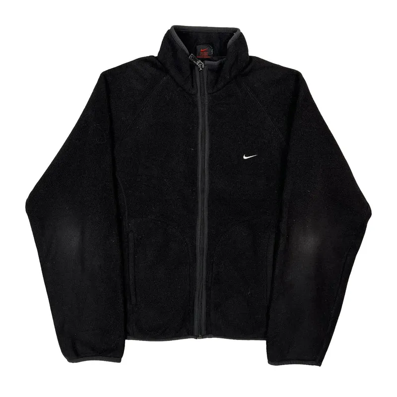 Nike Fleece Jacket - Medium Black Polyester