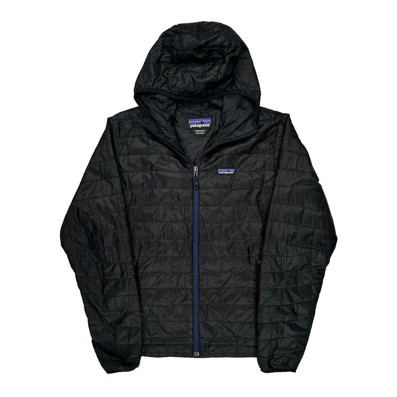 Patagonia Light Puffer Jacket - Small Black Nylon