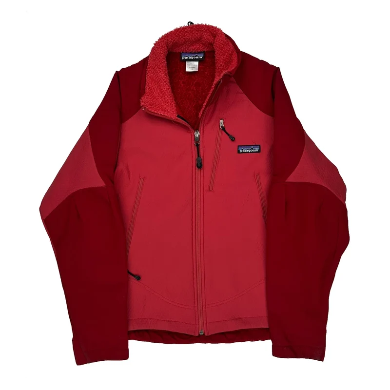 Patagonia Softshell Jacket - Small Red Polyester