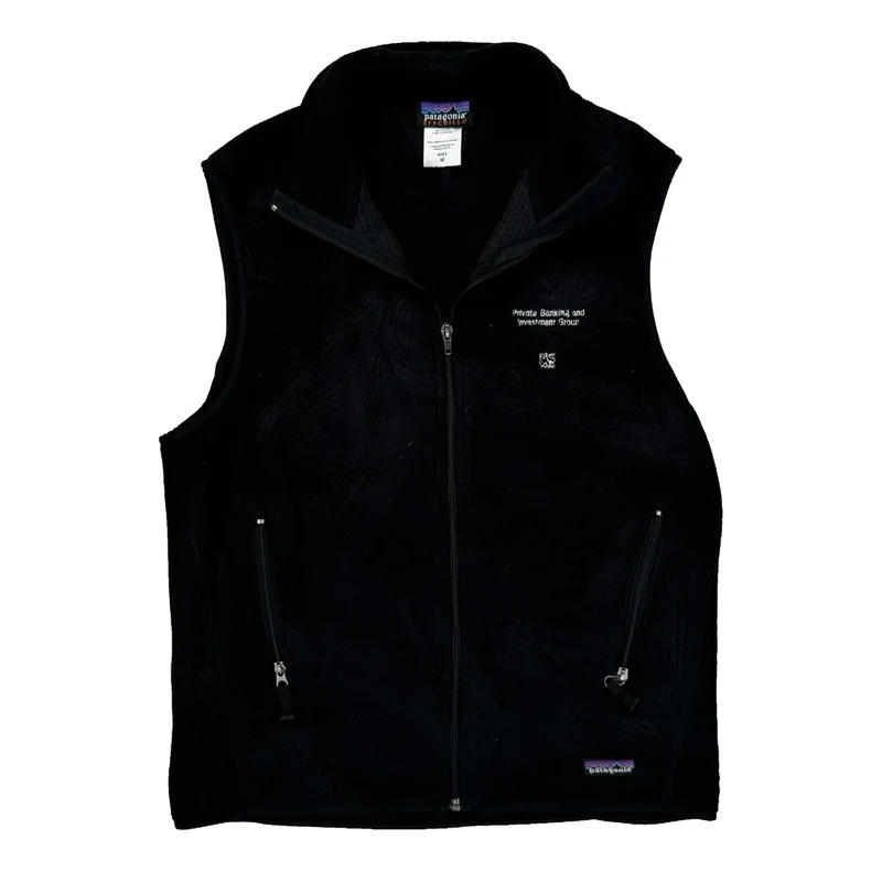 Patagonia Synchilla Fleece Vest - Medium Black Polyester