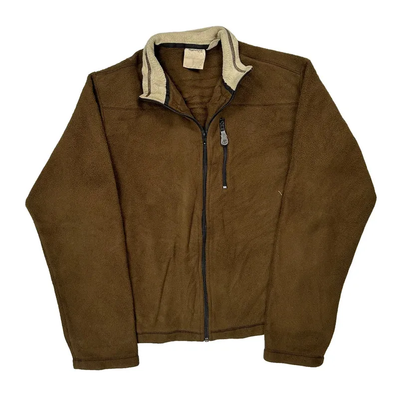 Timberland Fleece Jacket - Large Brown Polyester