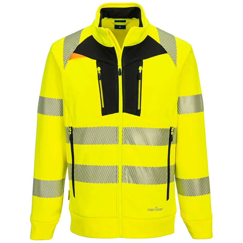 Portwest DX4 Hi-Vis Funnel Neck Sweatshirt DX477