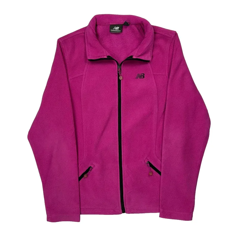 New Balance Fleece Jacket - Small Pink Polyester