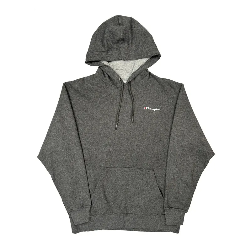 Champion Hoodie - XL Gray Cotton Blend