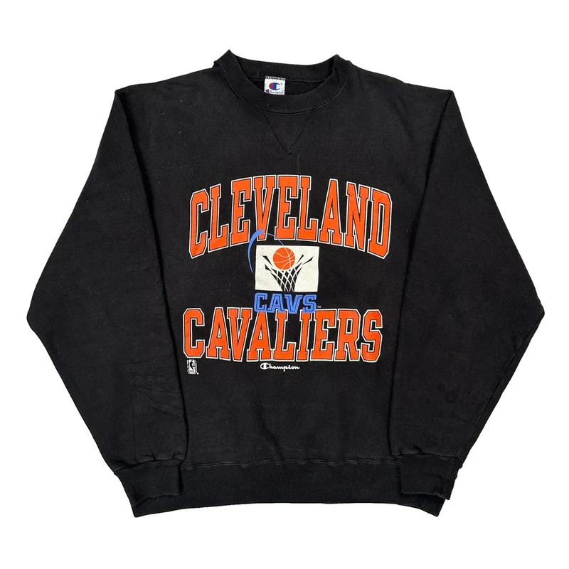 Made In USA Champion Cleveland Cavaliers Sweatshirt - XL Black Cotton