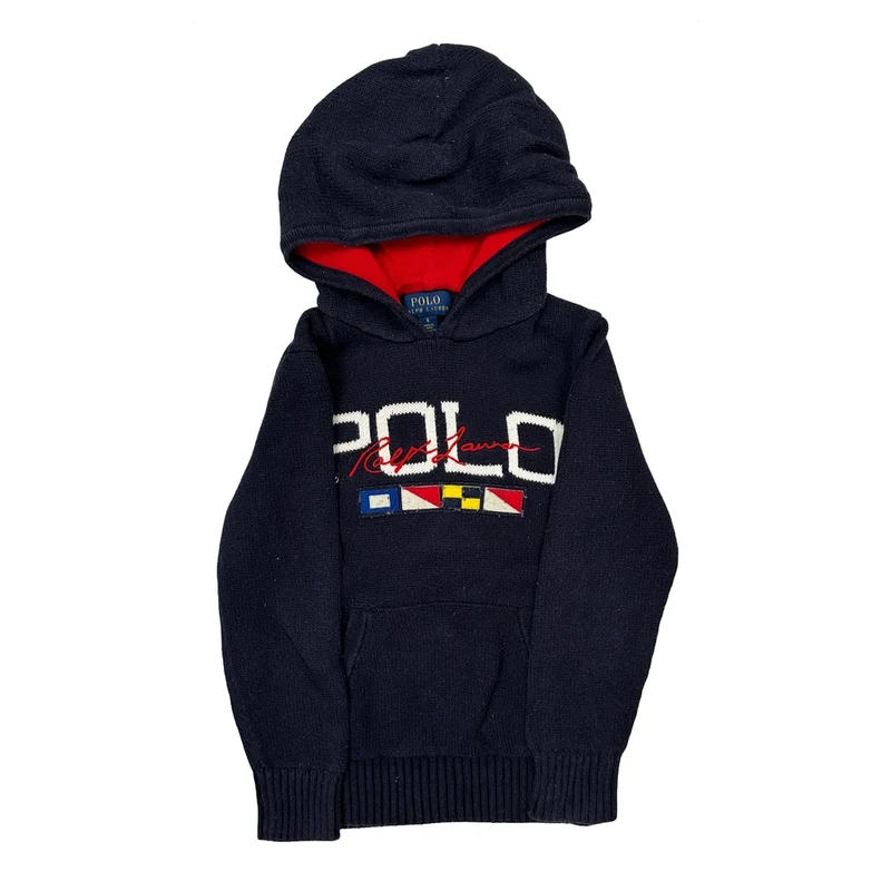 Age 6 Polo By Ralph Lauren Hoodie - XS Navy Cotton