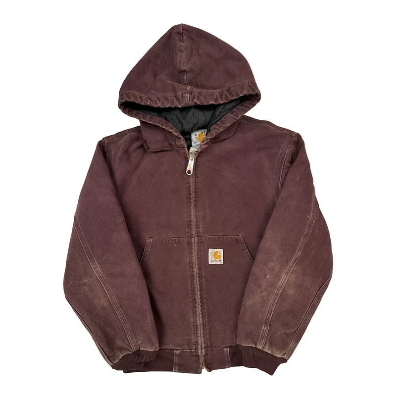 Kids Carhartt Y06 Brg Jacket - Medium Brown Cotton