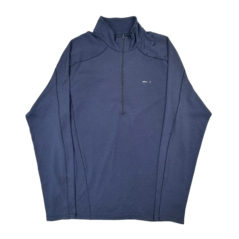 Patagonia 1/4 Zip - Large Blue Polyester