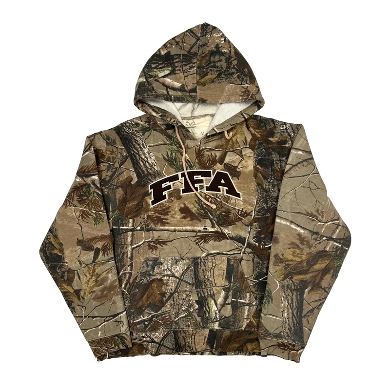 Realtree Camo Hoodie - Medium Brown Cotton Blend