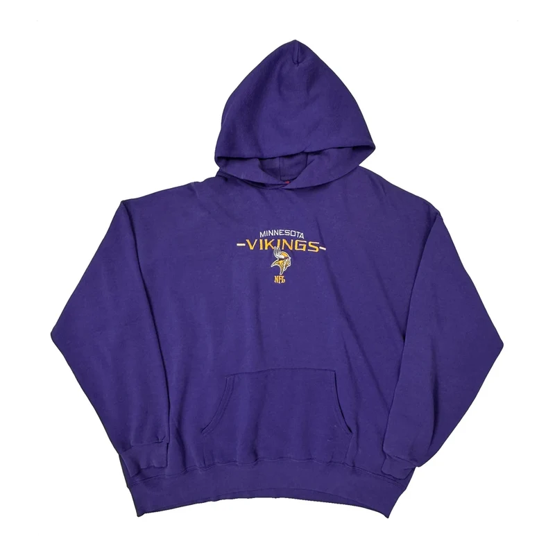 Minnesota Vikings Nfl Hoodie - XL Purple Cotton