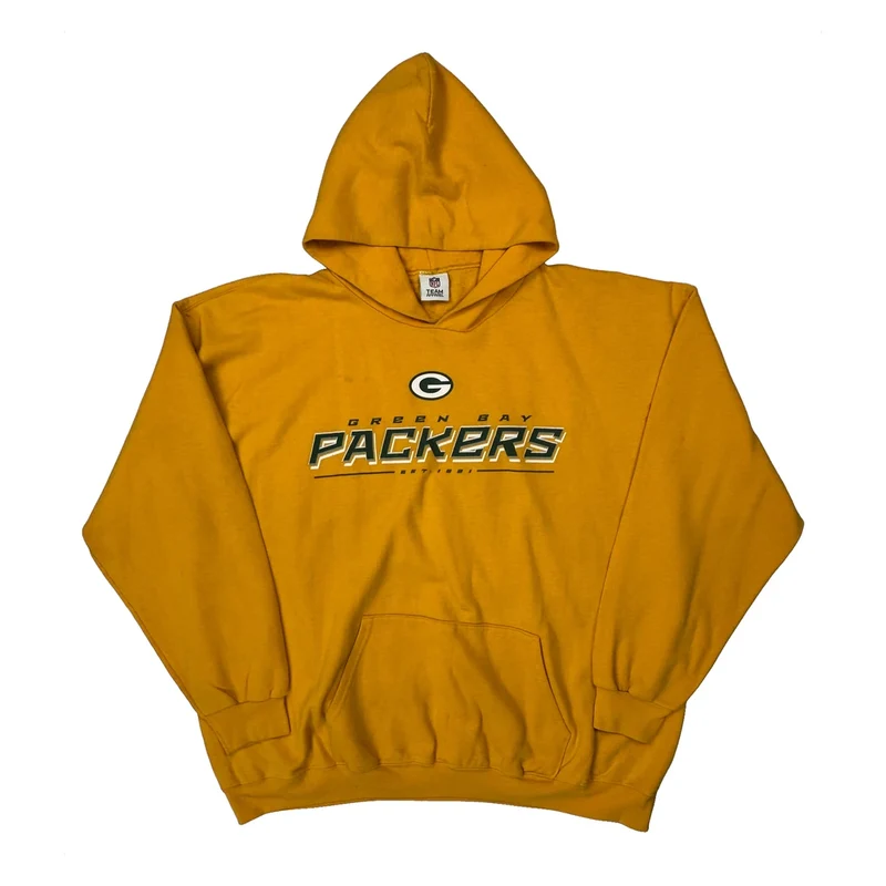 Green Bay Packers Nfl Hoodie - XL Yellow Cotton