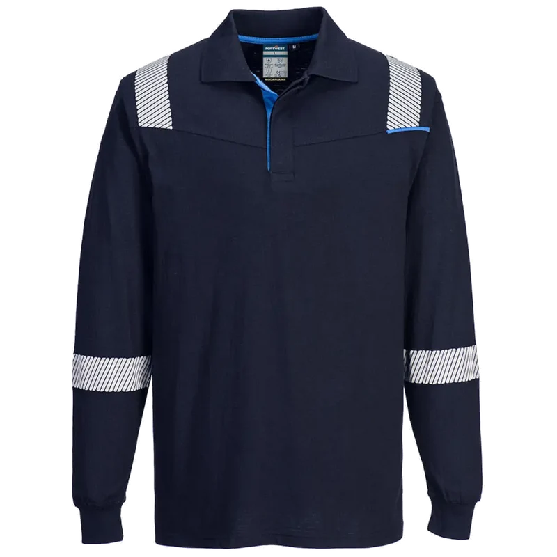 Portwest WX3 Flame Resistant Long Sleeve Polo FR711