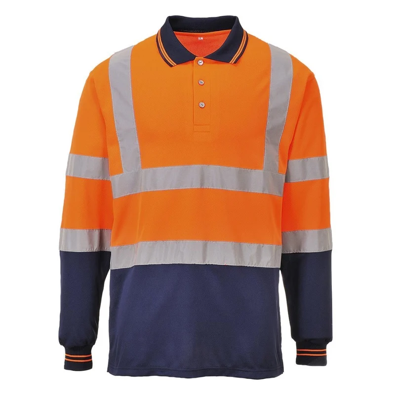 Portwest Bicolor Long Sleeved Polo CL.2 S279