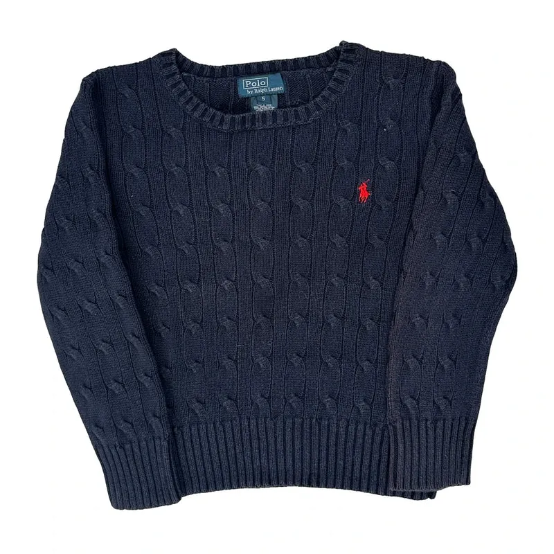 Age 5 Polo By Ralph Lauren Jumper - Small Navy Cotton