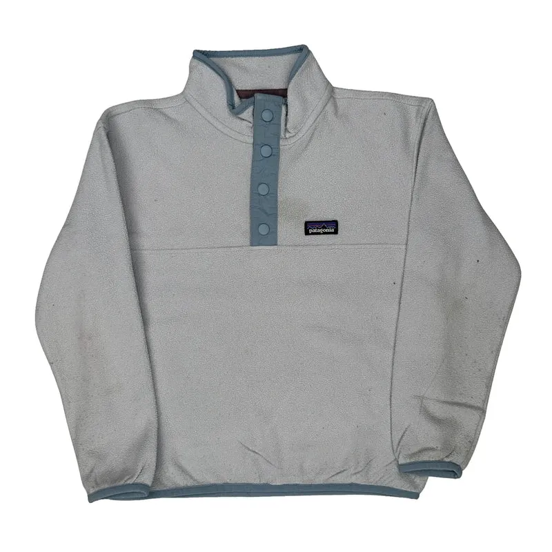 Age 7-8 Patagonia Fleece - Small Grey Polyester
