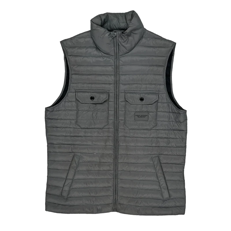 Armani Exchange Gilet - Medium Grey Polyester