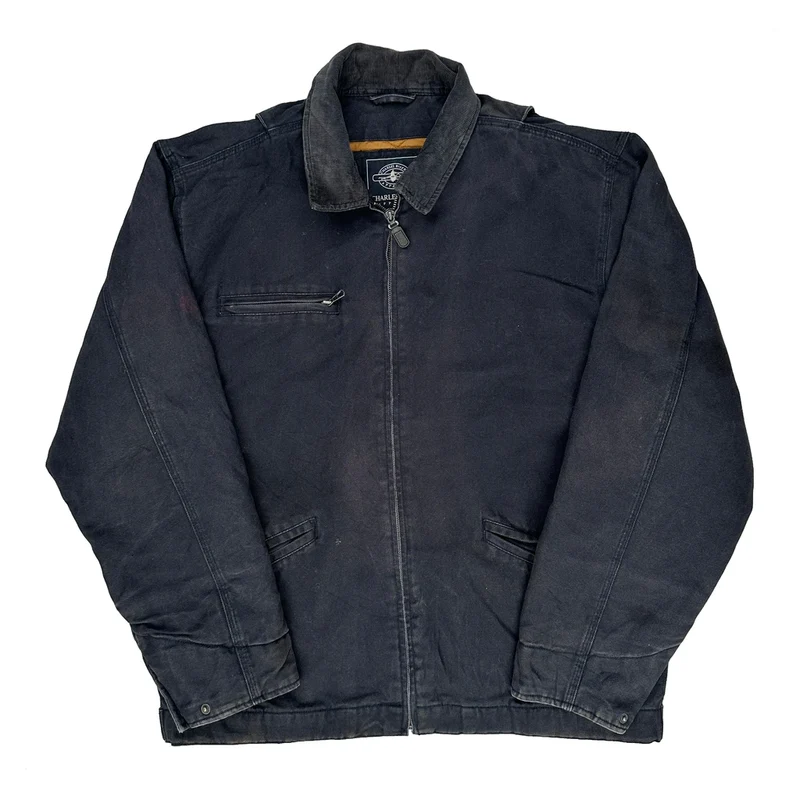 Charles River Apparel Jacket - Large Black Cotton
