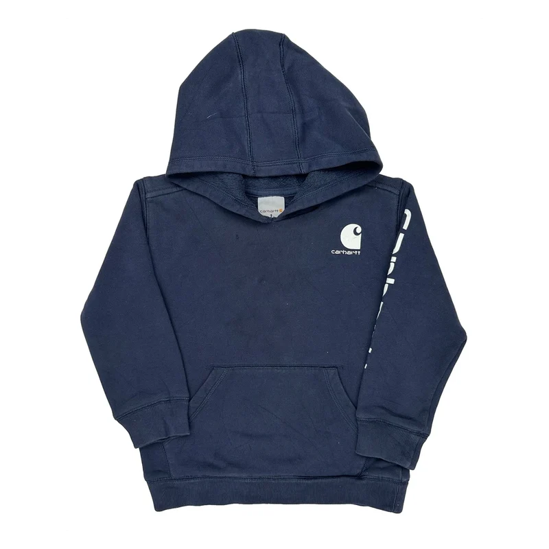 Age 5 Carhartt Hoodie - Small Navy Cotton