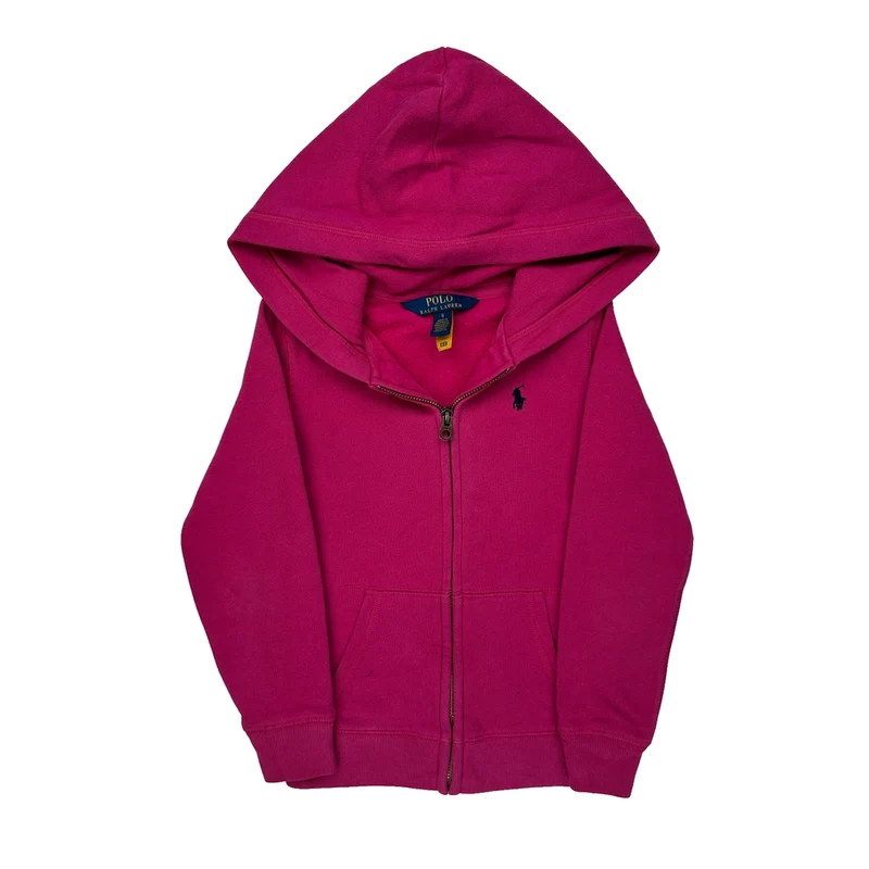 Age 6 Polo By Ralph Lauren Hoodie - Small Pink Cotton