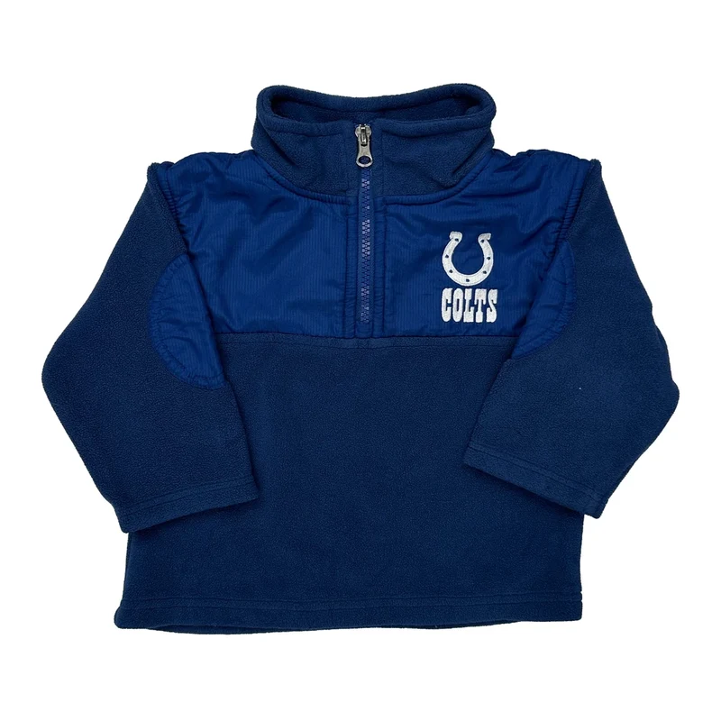 Age 24 Months Colts Nfl 1/4 Zip - 2XS Blue Polyester