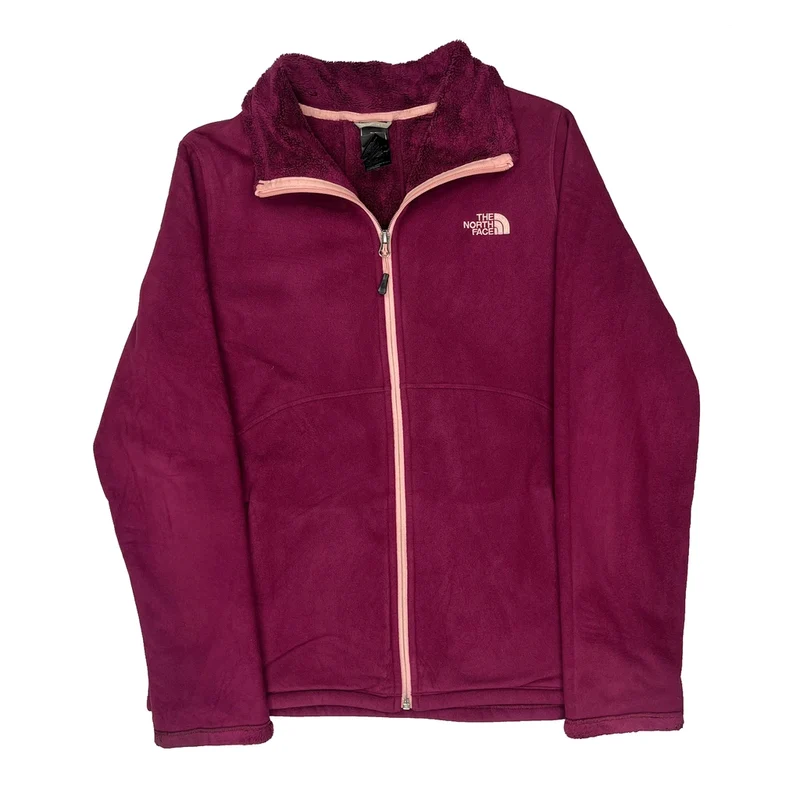 The North Face Fleece Jacket - Large Purple Polyester