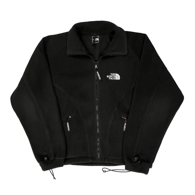 The North Face Fleece Jacket - Large Black Polyester