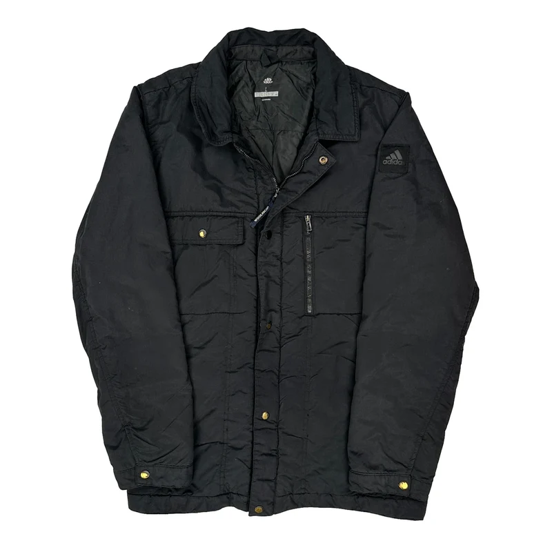 Adidas Jacket - Large Black Polyester