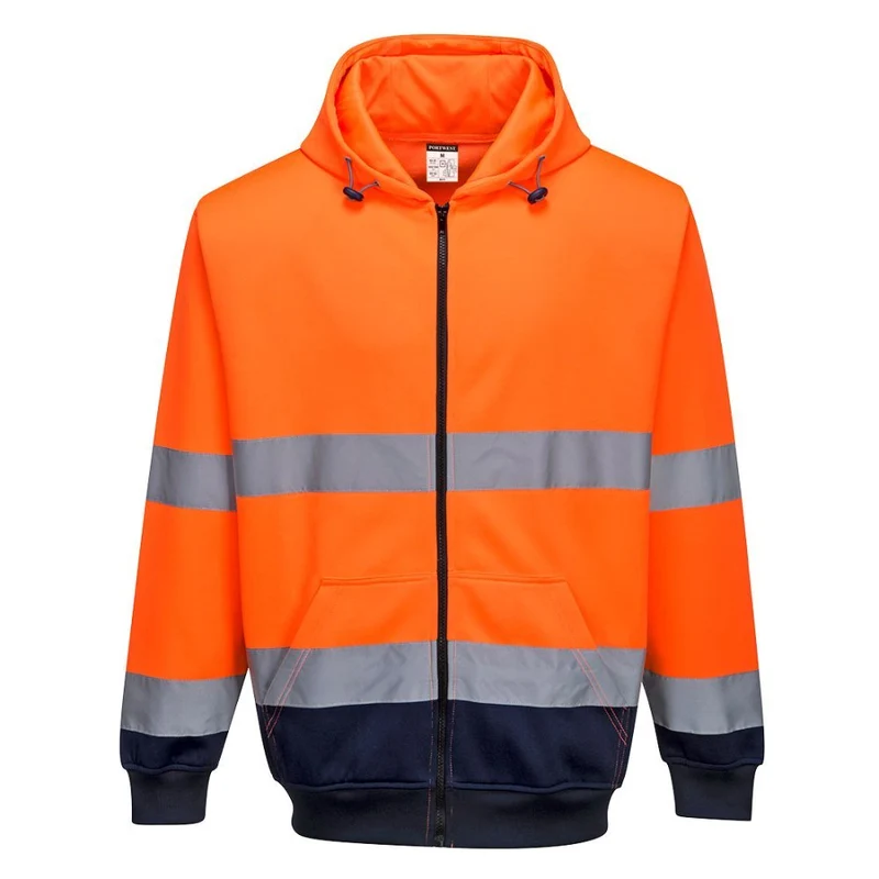 Portwest Hi-Vis Bicolor Zip Front Hoodie CL.3 B317