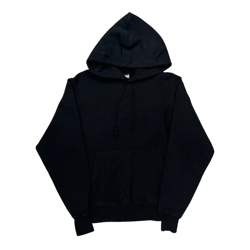 Reverse Weave Champion Hoodie - Small Black Cotton