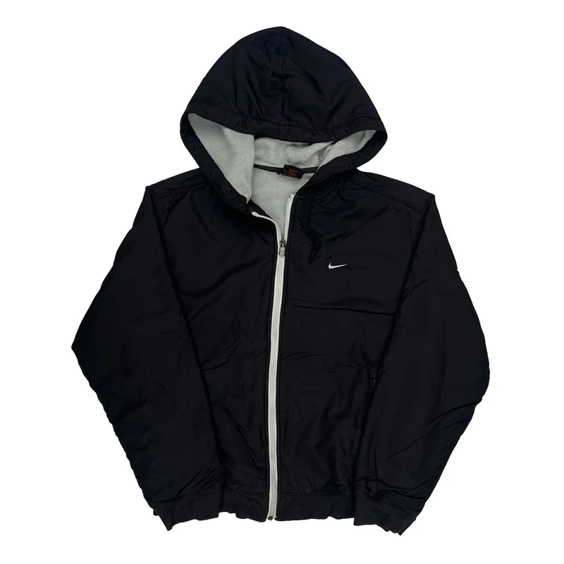 Nike Jacket - Large Black Polyester