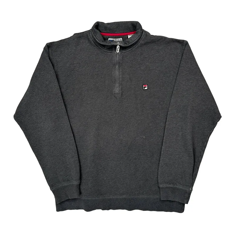 Fila 1/4 Zip - Large Grey Cotton
