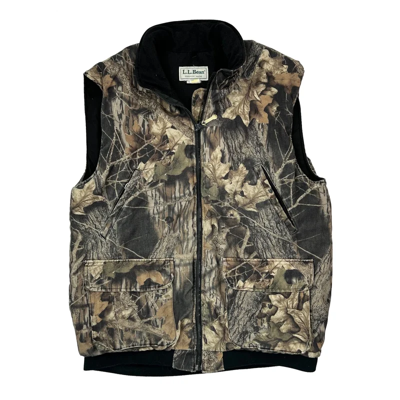 L.L.Bean Gilet - Large Camo Cotton