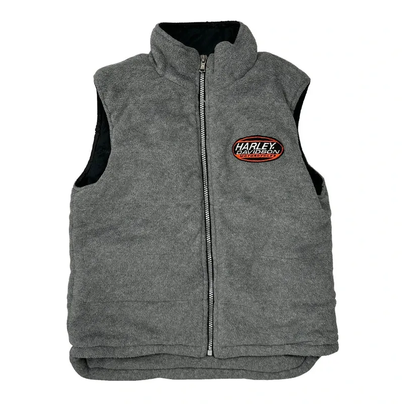 Age 7-8 Harley Davidson Gilet - Small Grey Polyester