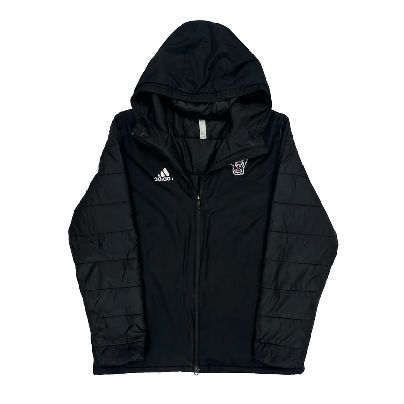 Adidas Jacket - Large Black Polyester