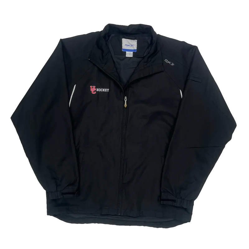 Hockey Reebok Jacket - Large Black Polyester
