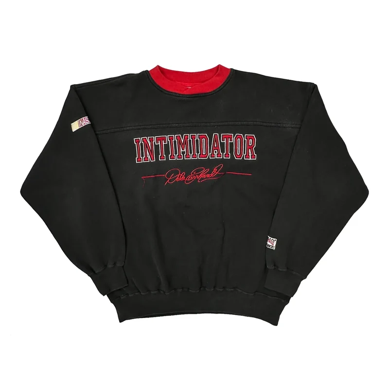 Intimidator Nutmeg Graphic Sweatshirt - Large Black Polyester Blend