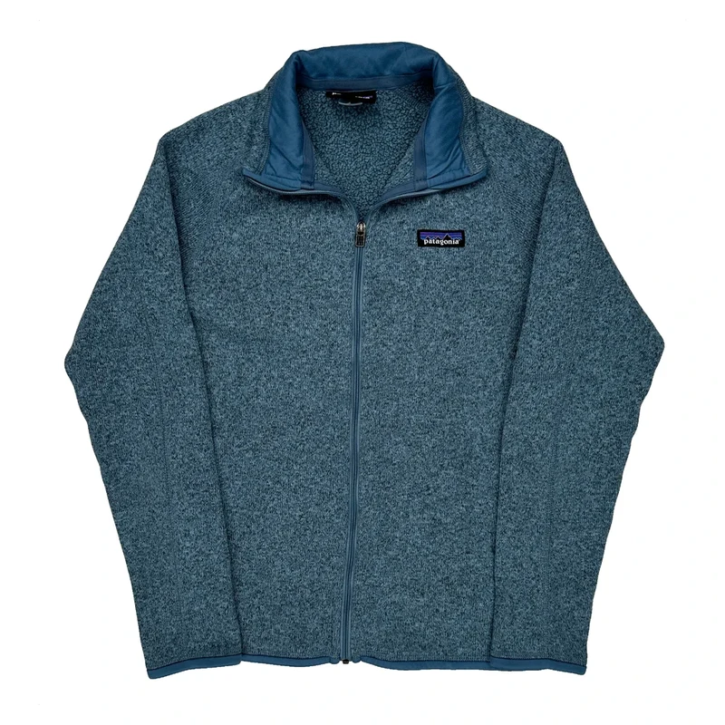 Patagonia Fleece Jacket - Small Blue Polyester