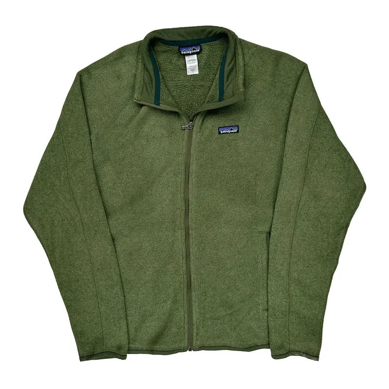 Patagonia Fleece Jacket - Large Green Polyester