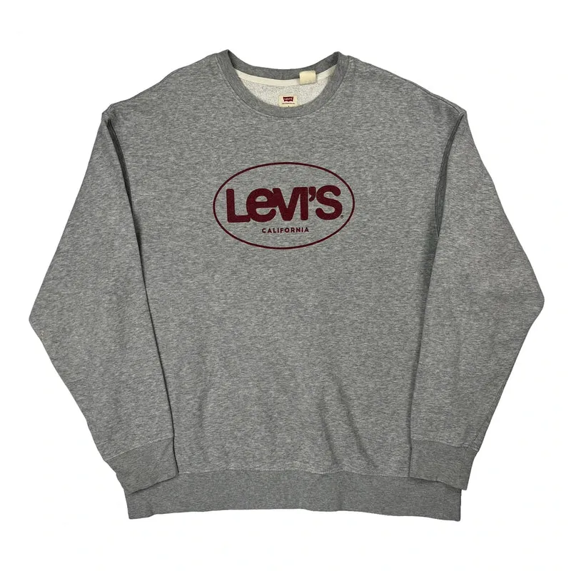 California Levis Sweatshirt - Large Gray Cotton