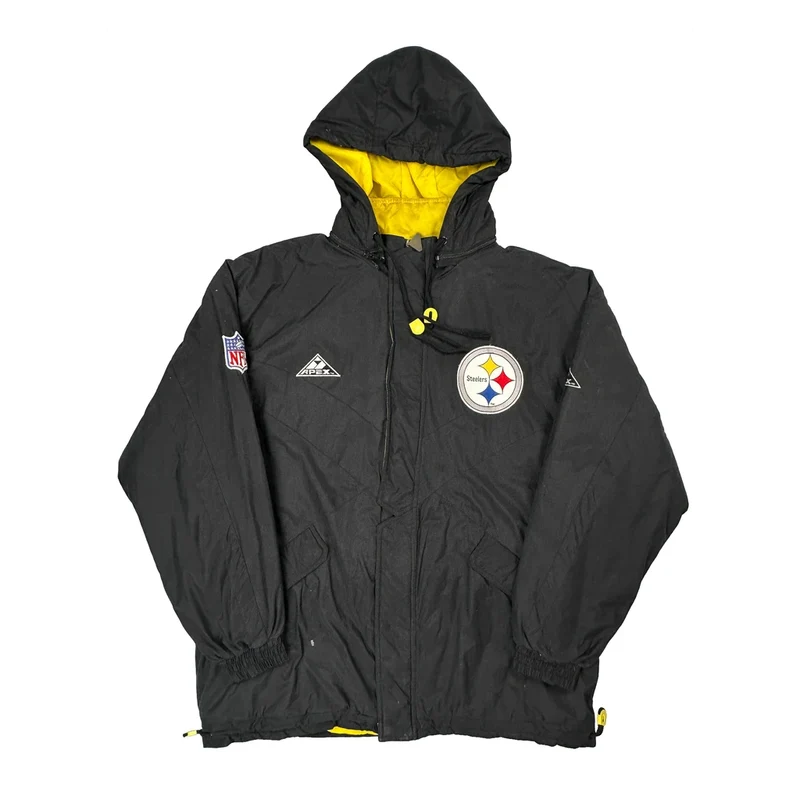 Steelers Nfl Football Jacket - XL Black Polyester