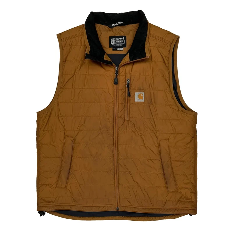 Rain Defender Carhartt Vest - Large Brown Polyester