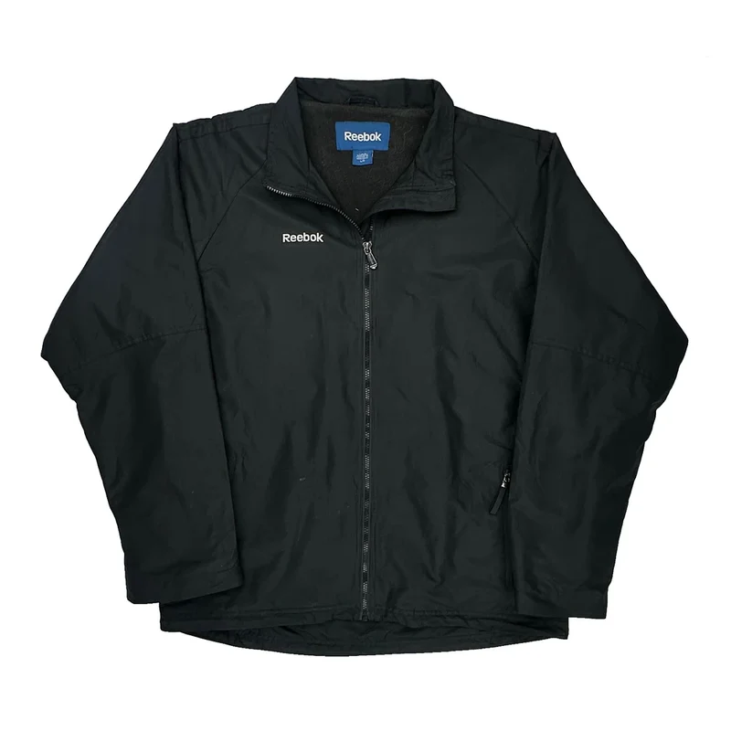 Reebok Jacket - Large Black Polyester