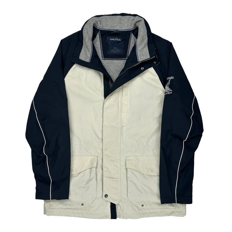 Nautica Jacket - Large Cream Polyester