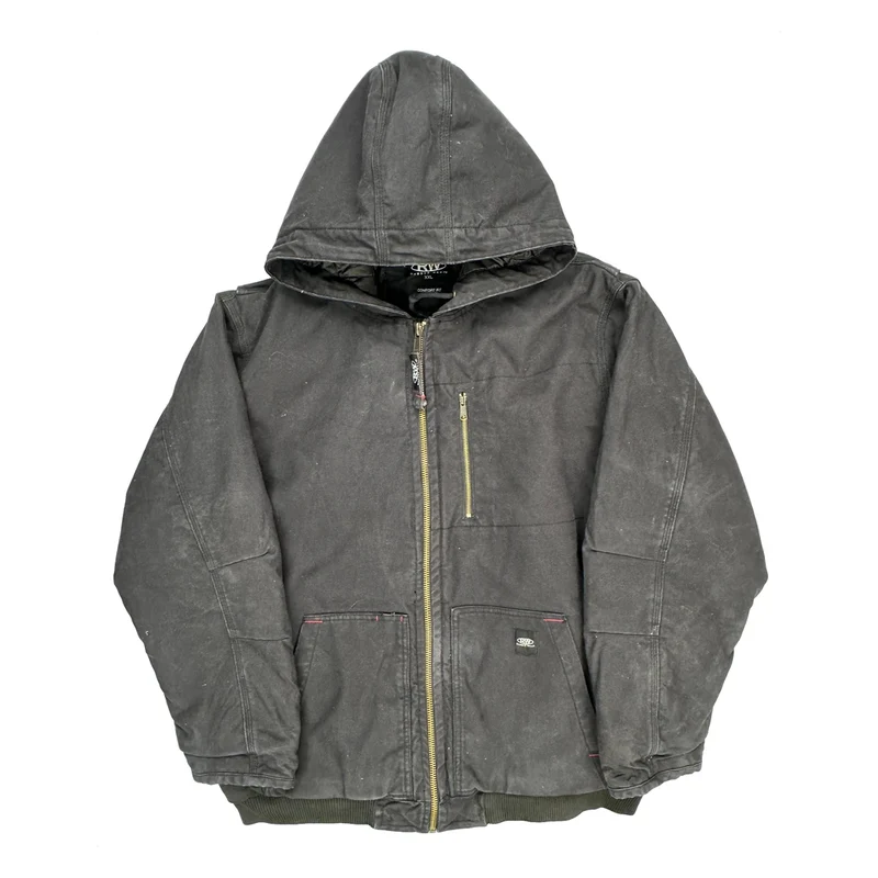 Rugged Wear Workwear Jacket - 2XL Black Cotton