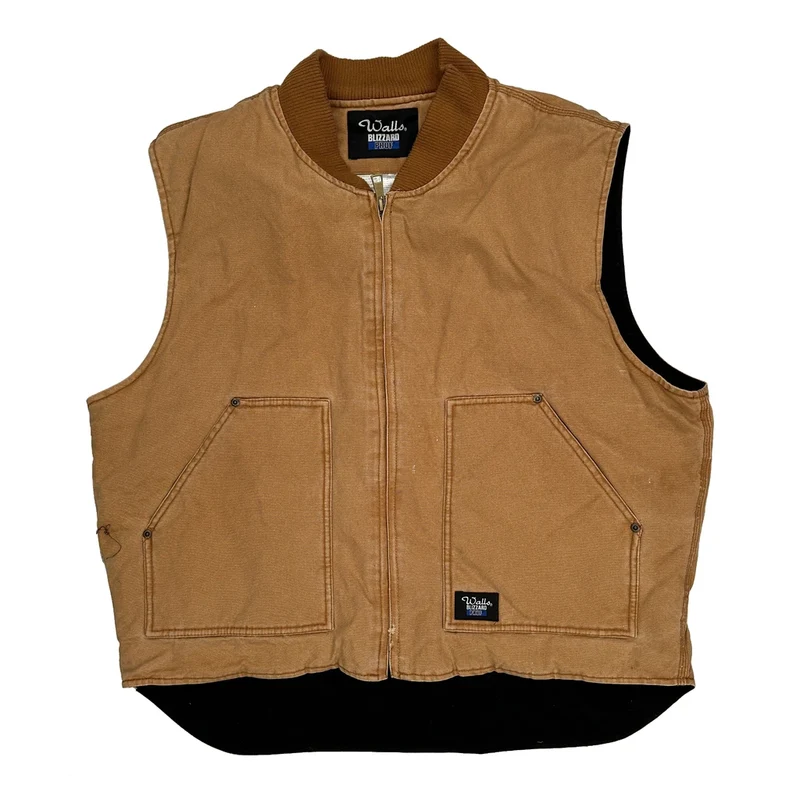 Walls Workwear Vest - XL Brown Cotton
